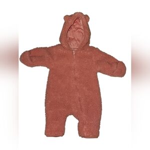 H&M Soft Pink Fleece Baby Footie
